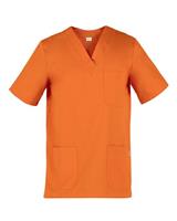 CASACCA COLLO V 100% COTONE JASON - ARANCIO