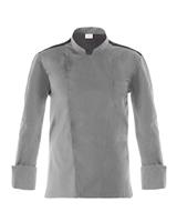 GIACCA CUOCO UNISEX MANICA LUNGA RAUL - GRIGIO CHIARO